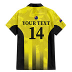 Custom Australia Cricket Family Matching Mermaid Dress and Hawaiian Shirt 2024 World Cup Go Aussie - Gold Version