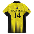 Custom Australia Cricket Family Matching Tank Maxi Dress and Hawaiian Shirt 2024 World Cup Go Aussie - Gold Version