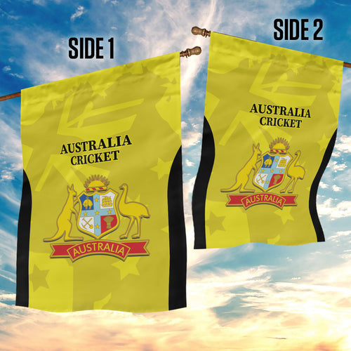 Australia Cricket Garden Flag 2024 World Cup Go Aussie - Gold Version