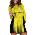 Custom Australia Cricket Hoodie Dress 2024 World Cup Go Aussie - Gold Version