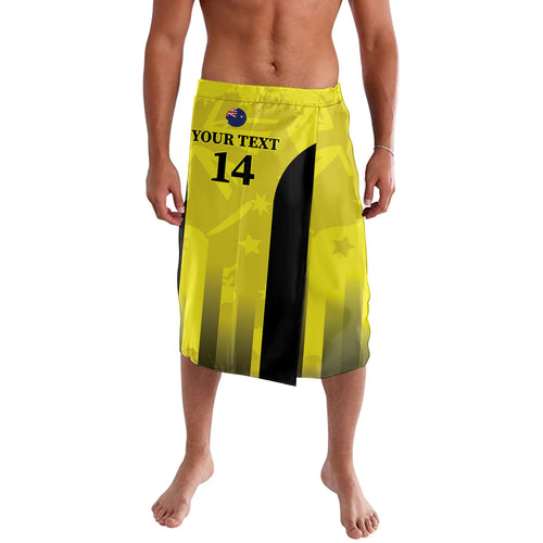 Custom Australia Cricket Lavalava 2024 World Cup Go Aussie - Gold Version