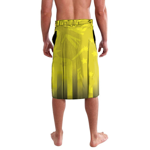 Custom Australia Cricket Lavalava 2024 World Cup Go Aussie - Gold Version