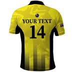 Custom Australia Cricket Polo Shirt 2024 World Cup Go Aussie - Gold Version