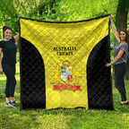 Australia Cricket Quilt 2024 World Cup Go Aussie - Gold Version