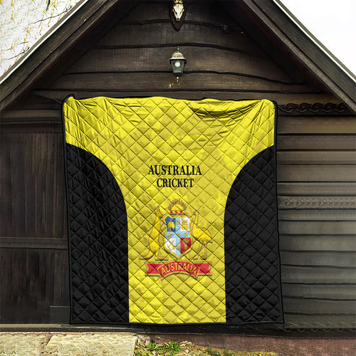 Australia Cricket Quilt 2024 World Cup Go Aussie - Gold Version