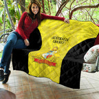 Australia Cricket Quilt 2024 World Cup Go Aussie - Gold Version