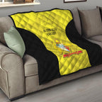 Australia Cricket Quilt 2024 World Cup Go Aussie - Gold Version
