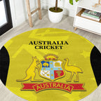 Australia Cricket Round Carpet 2024 World Cup Go Aussie - Gold Version