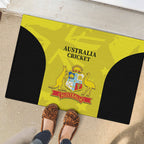 Australia Cricket Rubber Doormat 2024 World Cup Go Aussie - Gold Version