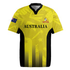 Custom Australia Cricket Rugby Jersey 2024 World Cup Go Aussie - Gold Version