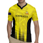 Custom Australia Cricket Rugby Jersey 2024 World Cup Go Aussie - Gold Version