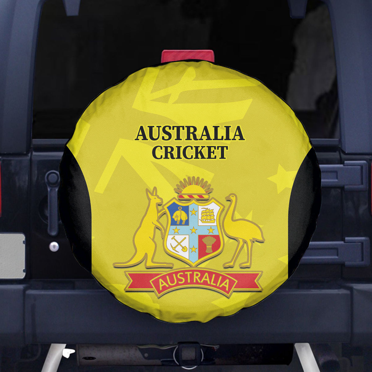 Australia Cricket Spare Tire Cover 2024 World Cup Go Aussie - Gold Version