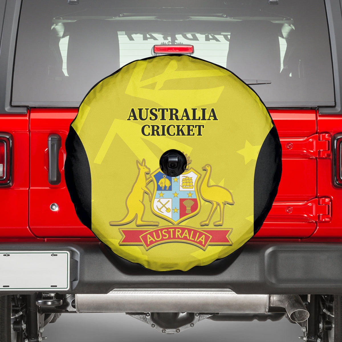 Australia Cricket Spare Tire Cover 2024 World Cup Go Aussie - Gold Version