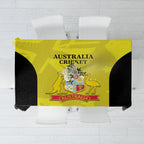 Australia Cricket Tablecloth 2024 World Cup Go Aussie - Gold Version