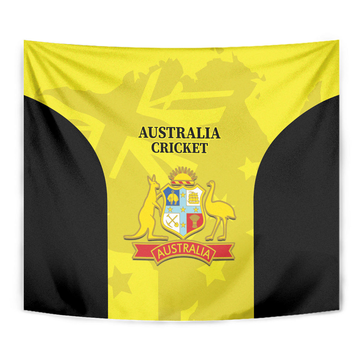 Australia Cricket Tapestry 2024 World Cup Go Aussie - Gold Version