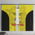 Australia Cricket Window Curtain 2024 World Cup Go Aussie - Gold Version