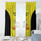 Australia Cricket Window Curtain 2024 World Cup Go Aussie - Gold Version