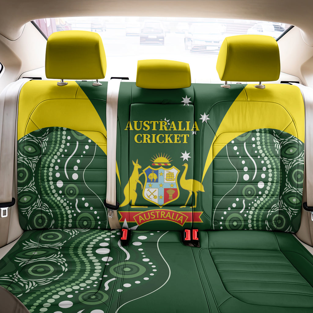 Australia Cricket Back Car Seat Cover 2024 World Cup Go Aussie - Green Version