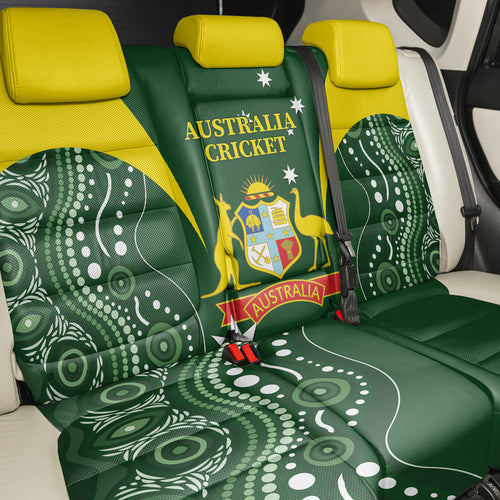 Australia Cricket Back Car Seat Cover 2024 World Cup Go Aussie - Green Version