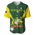 Custom Australia Cricket Baseball Jersey 2024 World Cup Go Aussie - Green Version
