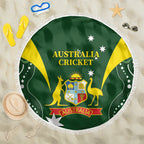 Australia Cricket Beach Blanket 2024 World Cup Go Aussie - Green Version