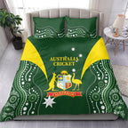 Australia Cricket Bedding Set 2024 World Cup Go Aussie - Green Version
