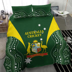 Australia Cricket Bedding Set 2024 World Cup Go Aussie - Green Version