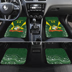 Australia Cricket Car Mats 2024 World Cup Go Aussie - Green Version