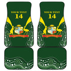 Australia Cricket Car Mats 2024 World Cup Go Aussie - Green Version