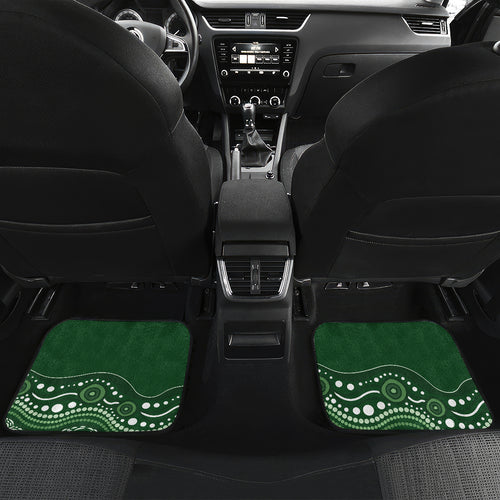 Australia Cricket Car Mats 2024 World Cup Go Aussie - Green Version