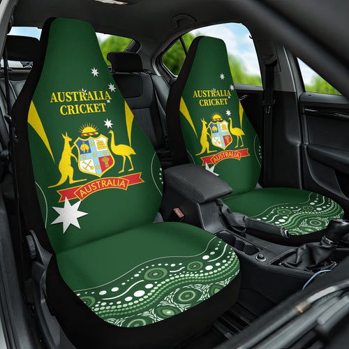 Australia Cricket Car Seat Cover 2024 World Cup Go Aussie - Green Version