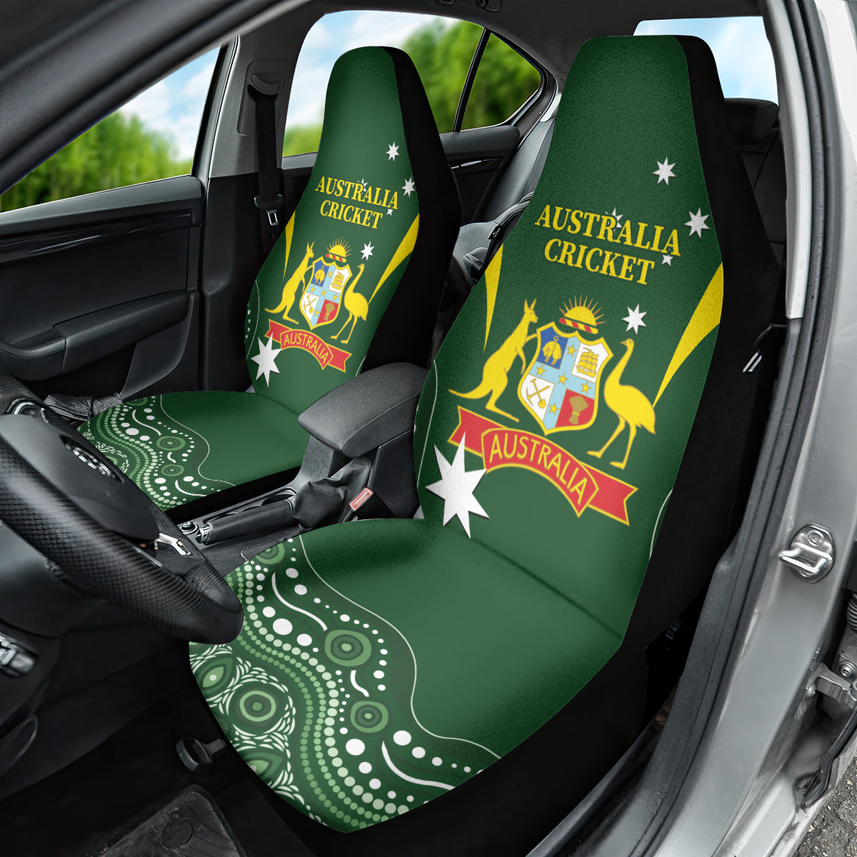 Australia Cricket Car Seat Cover 2024 World Cup Go Aussie - Green Version