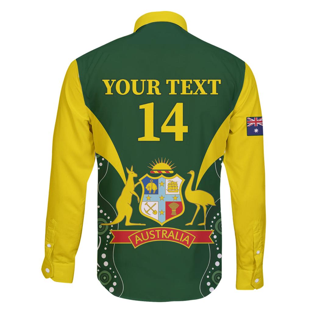 Custom Australia Cricket Family Matching Summer Maxi Dress and Hawaiian Shirt 2024 World Cup Go Aussie - Green Version