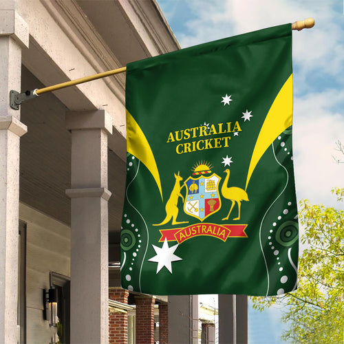 Australia Cricket Garden Flag 2024 World Cup Go Aussie - Green Version