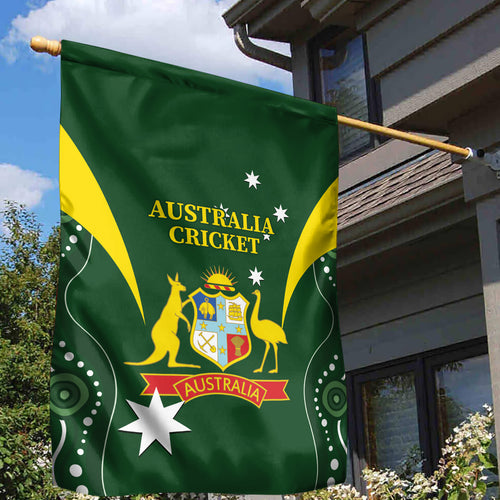Australia Cricket Garden Flag 2024 World Cup Go Aussie - Green Version