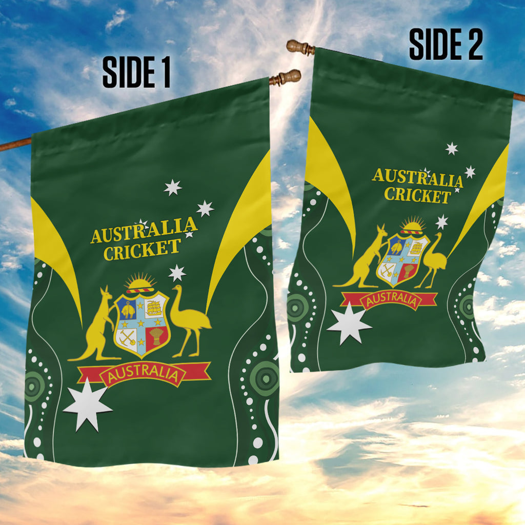 Australia Cricket Garden Flag 2024 World Cup Go Aussie - Green Version