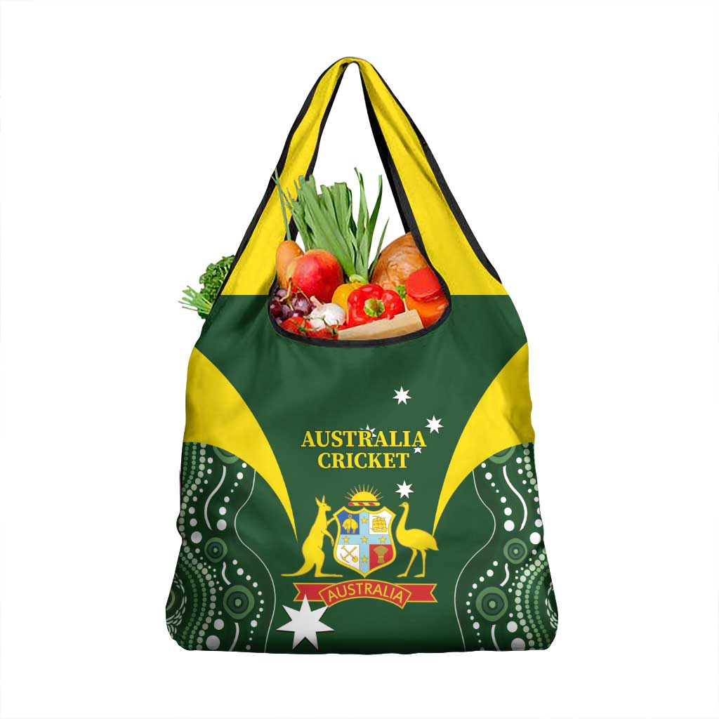 Australia Cricket Grocery Bag World Cup Go Aussie - Green Version