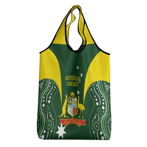 Australia Cricket Grocery Bag World Cup Go Aussie - Green Version