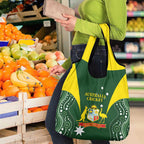 Australia Cricket Grocery Bag World Cup Go Aussie - Green Version