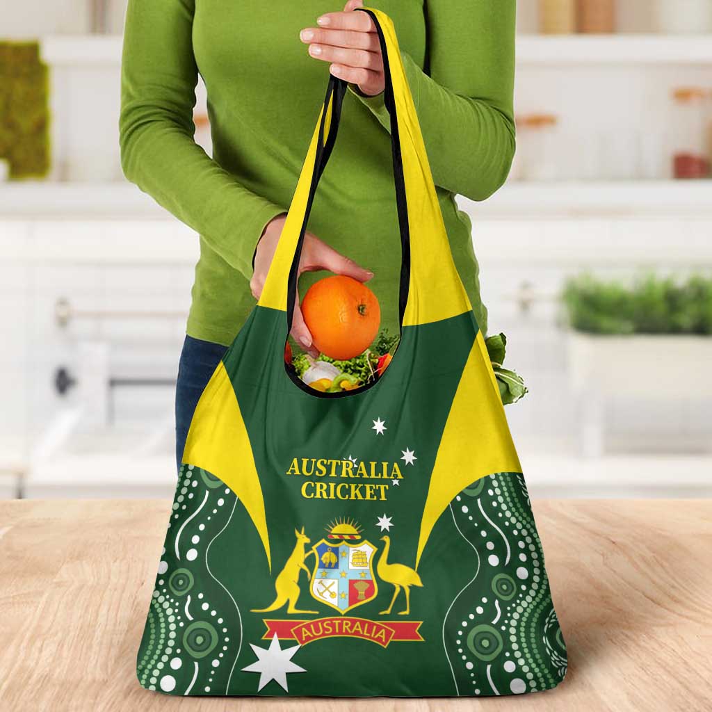 Australia Cricket Grocery Bag World Cup Go Aussie - Green Version