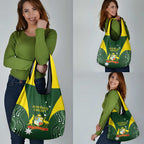 Australia Cricket Grocery Bag World Cup Go Aussie - Green Version
