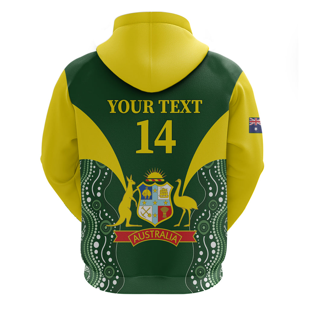 Custom Australia Cricket Hoodie 2024 World Cup Go Aussie - Green Version