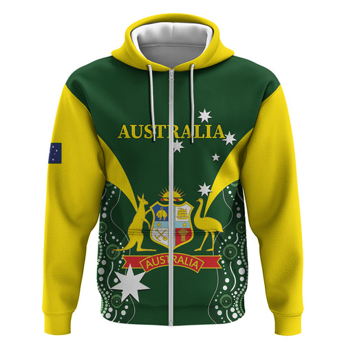 Custom Australia Cricket Hoodie 2024 World Cup Go Aussie - Green Version