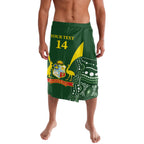 Custom Australia Cricket Lavalava 2024 World Cup Go Aussie - Green Version