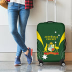 Australia Cricket Luggage Cover 2024 World Cup Go Aussie - Green Version