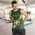 Custom Australia Cricket Men Tank Top 2024 World Cup Go Aussie - Green Version