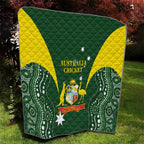Australia Cricket Quilt 2024 World Cup Go Aussie - Green Version