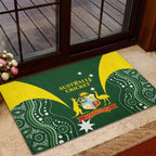 Australia Cricket Rubber Doormat 2024 World Cup Go Aussie - Green Version