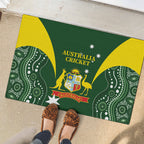 Australia Cricket Rubber Doormat 2024 World Cup Go Aussie - Green Version