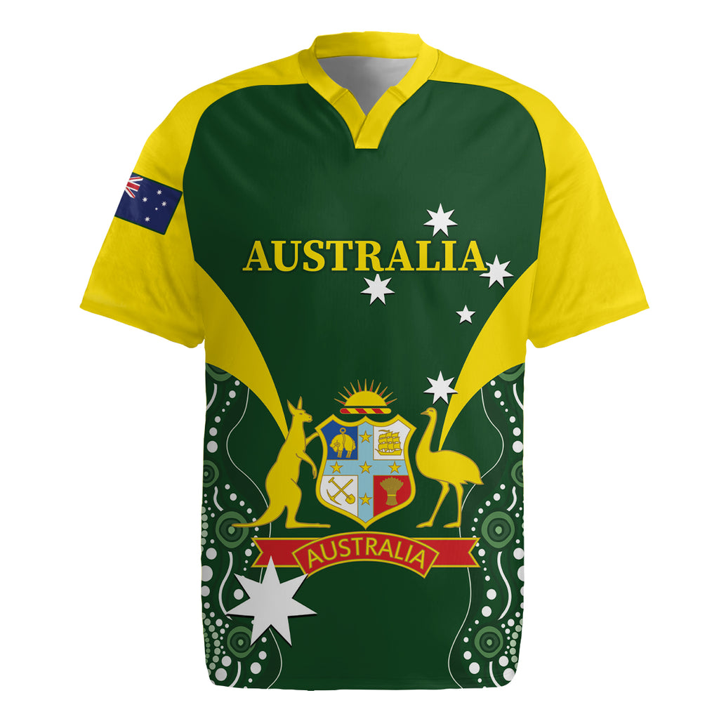 Custom Australia Cricket Rugby Jersey 2024 World Cup Go Aussie - Green Version